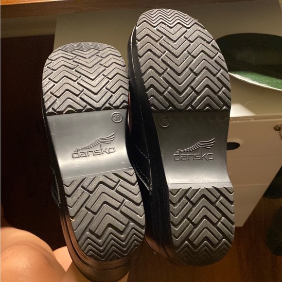 Dansko Black Leather Clogs size 38 - Picture 7 of 8